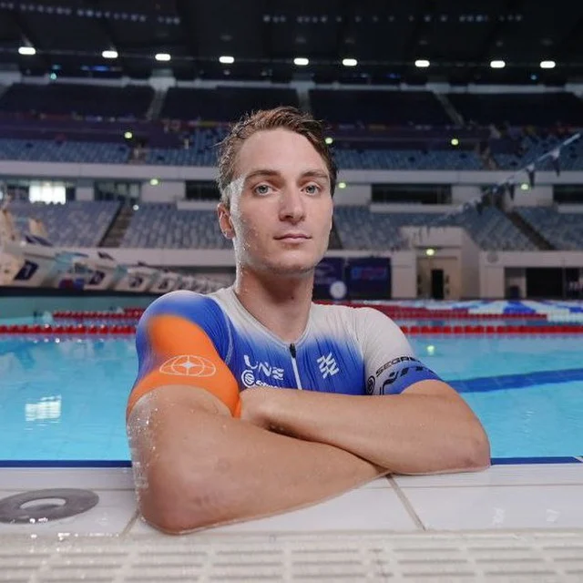 Ilya Fedorov at the swimming pool
