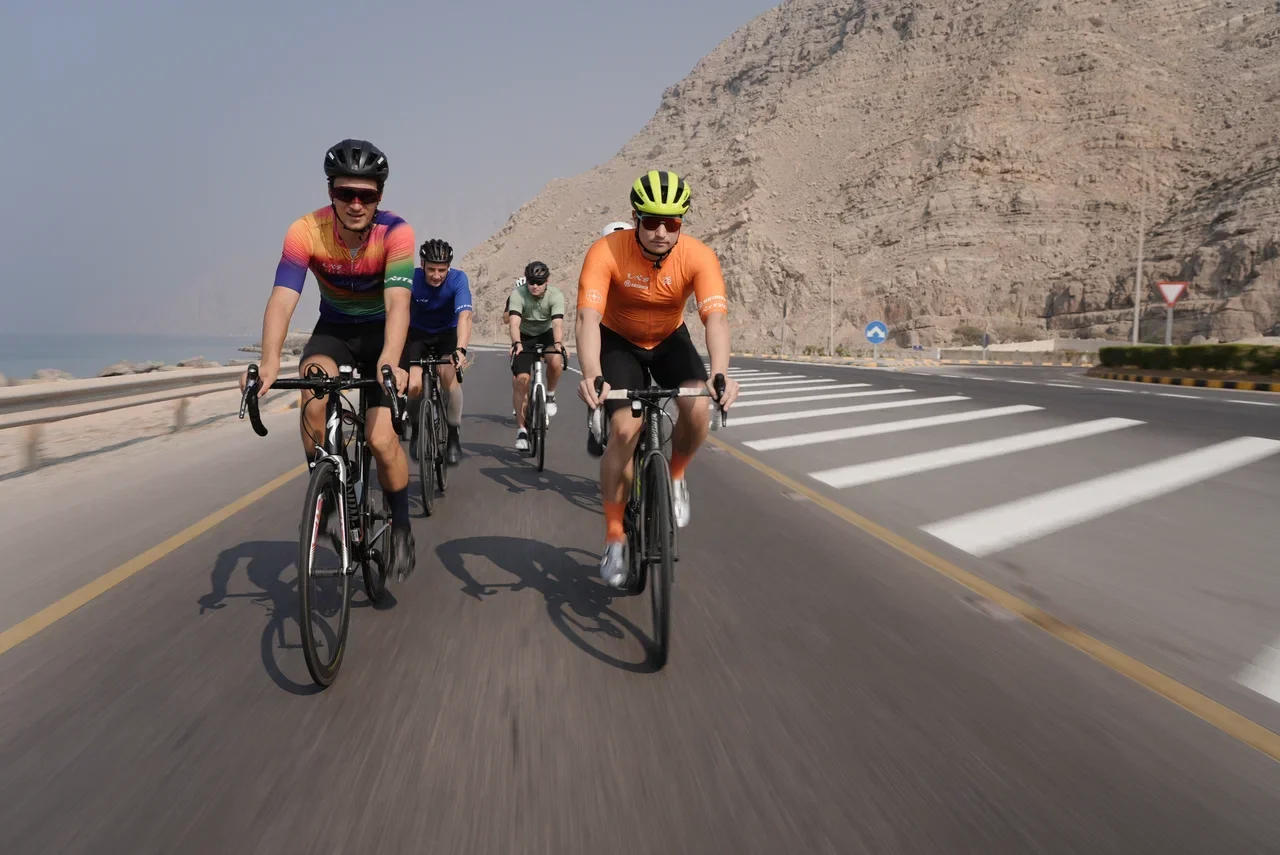 UNITED cycling group in the mountains